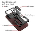 thumbnail image 3 of Allytech iPhone 15 Pro Case Cover, Military Grade Protection Back Cover with Bracket Clamp Shockproof Bumper Kickstand Anti-Scratch Phone Cases for Apple iPhone 15 Pro - Brown, 3 of 9