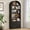 Black, variant on Fnova 76.8" Tall Arched Bookcase, 5-Tier Bookshelf with File Cabinet Drawer, Large Open Display Storage Shelves for Home Office, Living Room, Black