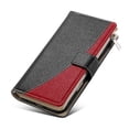 thumbnail image 3 of Funda cartera GANGXUN para iPhone SE 2020/2022 , cuero PU con tarjetero, cremallera, correa de mano, soporte y protección 397°, 3 of 6