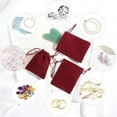 thumbnail image 3 of 5" x 8"  Satin Gift Bags, Jewelry Bags, Wedding Favor Drawstring Baby Shower Christmas 20 per Pack, 3 of 7