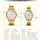 thumbnail image 3 of Relojes de pareja CHENXI Reloj de cuarzo Reloj de pulsera de moda con acero inoxidable, 3 of 8