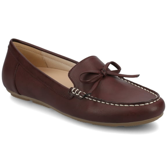 Journee Womens Novella Light Weight Flexible Round Toe Comfort Driving Loafer, Widths Available