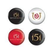 Kentucky Derby 151 4 Pack 1.25" Buttons