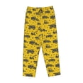 thumbnail image 4 of Xecao Vintage Excavator Women's Straight Lounge Pajama Pants: The Epitome of Relaxed Sleepwear, 4 of 9