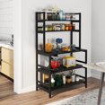 thumbnail image 2 of Tribesigns Kitchen Bakers Rack, Industrial 5-Tier Wood Kitchen Utility Storage Shelf Organizer, Black, 2 of 5