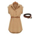 thumbnail image 2 of CIENVNSTG Fashion Casual Solid-color Dress Party Dress Spring Summer Dress For Women, 2 of 6