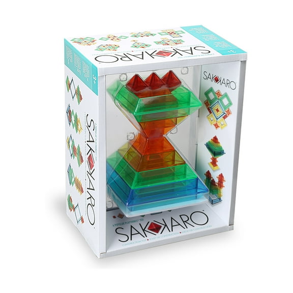 Popular Playthings Sakkaro Geometry Toy (15 Pieces)
