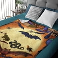 thumbnail image 3 of Autumn Fall Pumpkin Flannel Fleece Blanket Throw Couch Microfiber Soft Cozy Lightweight Luxury Bed Blanket for Pet, 3 of 5