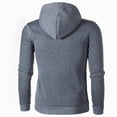 thumbnail image 4 of Momasggi Big and Tall Hoodies for Men Slim Fit Long Sleeve Drawstring Hooded Sweatshirts Fall Winter Warm Pullover Tops with Pockets Dark Gray 2XL, 4 of 5