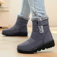 thumbnail image 4 of Women's Snow Boots Stylish Thickened Winter High Top Casual Warm Boots for Outdoor Activities Comfy and with Sole for Comfort, 4 of 5