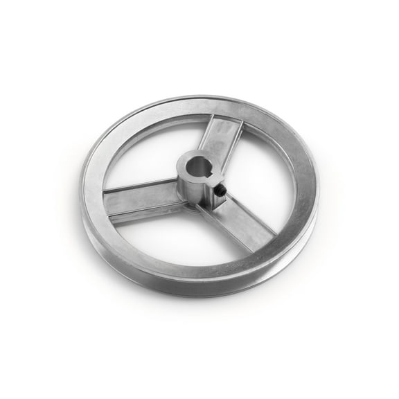 Terre Products, Heavy Duty 6" V-Groove Drive Pulley, Precision 5/8" Bore, Robust Z3A Zinc Alloy Die Cast Pulley