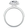 thumbnail image 2 of 2 1/2ct Round Diamond Cushion Halo Engagement Ring 14K White Gold, 2 of 4