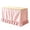 Pink, variant on Checkered Desk Skirt,Ruffled Elastic Wrap Around Table Cover,Home Decor Table Skirt,72.1"×29.9"(Black)