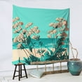 thumbnail image 3 of YFYANG Beach Flower Pattern Tapestry, Bedroom Dormitory Living Room Decoration Tapestrys Wall Hanging , 59 x 59 in, 3 of 9