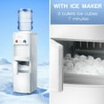 KISSAIR Water Cooler Dispenser with Builtin Ice Maker, Top Loading Water Coolers with 3