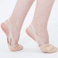 thumbnail image 3 of Soft Half Knitted Socks Rhythmic Gymnastics Toe Shoes Elastic Dance Feet Protection Shoes Ballroom, 3 of 6