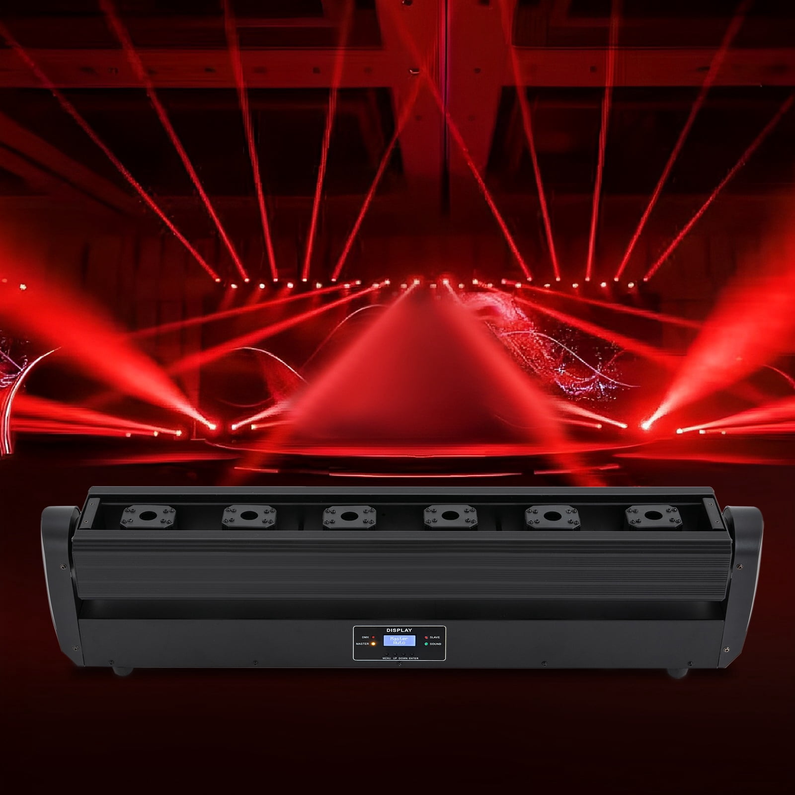 Moving Head Stage Light DMX/Master-Slave/Voice-Activated/Self-Propelled Stage Light for DJ Party Stage 6*500MW