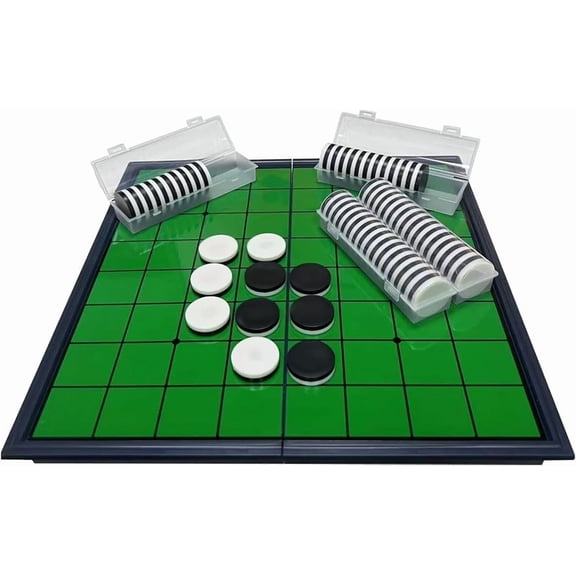 TAETOE Reversi Classic Family Strategy 2-Player Folding Magnetic Board Game 1-Pack