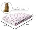 thumbnail image 2 of Love Pet Bed, Pink Hearts and Pony Horse Girls Design Toy Animal Cartoon, Chew Resistant Pad for Dogs and Cats Cushion with Removable Cover, 24" x 39", Hot Pink White, by Ambesonne, 2 of 4