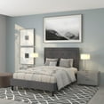 thumbnail image 2 of Flash Furniture Roxbury Full Size Tufted Upholstered Platform Bed in Dark Gray Fabric, 2 of 7