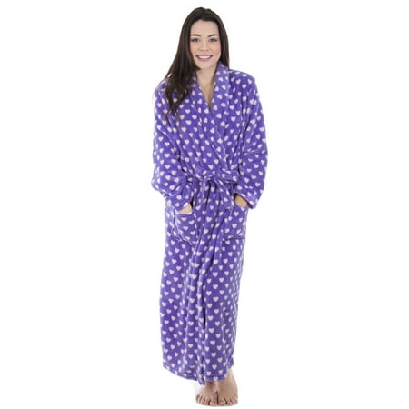 Women Luxury Plush Velvet Bathrobe Shawl Collar Robe Sleepwear Housecoat