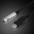 thumbnail image 2 of 80Db USB Microphone Cable, USB To XLR Cable, 1 Milliohm  For Win7/  09  Host  XP/Vista  Host, 2 of 7