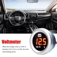 thumbnail image 2 of Voltímetro Voltímetro digital con alarma intermitente Detector de voltios de coche 9-35V Volt Tester Romacci Voltímetro, 2 of 7