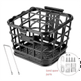 thumbnail image 2 of Bike Basket Bike Front Basket Large Capacity Anti Extrusion PP Material Detachable Basket with Lid for Electric Bike, 2 of 7