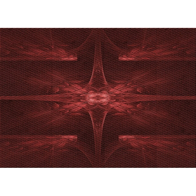 Ahgly Company Tapis Rectangulaire Lavable en Machine Intérieur Transitionnel Rouge Safran, 4 Pieds x 6 Pieds