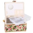 thumbnail image 2 of Craft Sewing Tool Needle Thread Basket Fabric Household Storage Box (Rose), 2 of 5