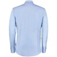 thumbnail image 2 of Kustom Kit - Camisa de trabajo Oxford manga larga ajuste entallado hombre caballero (Azul claro), 2 of 2