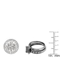 thumbnail image 2 of Dazzlingrock Collection 2.00 Carat (ctw) Black Rhodium Plated 10K Black & White Diamond Bridal Set, White Gold, Size 7.5, 2 of 2