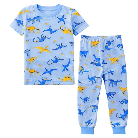 BenBen Kids Toddler Boy Pajamas Pj Set Short Sleeve Sleeve Snug Fit Soft & Cozy Size 2Y to 10Y