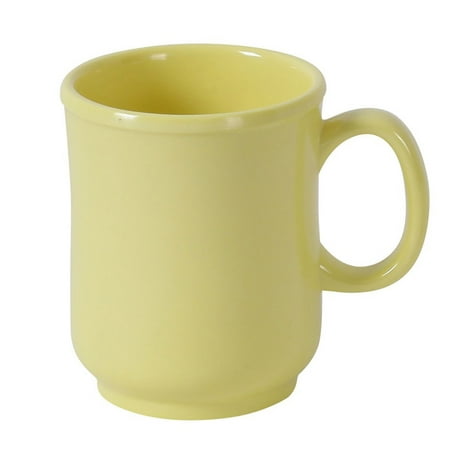 

Nessico Round Bulbous Mug 8 Oz. 3 Dia. X 3 5/8 H Melamine Yellow Pack of 12