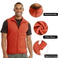 thumbnail image 6 of Men's Full-Zip Polar Fleece Vest, Orange 2XL, 1 Count, 1 Pack, 6 of 7