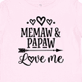thumbnail image 4 of Inktastic Memaw and Papaw Love Me Girls Baby T-Shirt, 4 of 5
