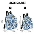 thumbnail image 2 of FORMRS Mini Backpack Purse for Women Travel Daypack Casual Shoulder Bag, Blue Floral Pattern, 2 of 7