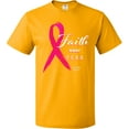 thumbnail image 3 of Inktastic Faith over Fear Breast Cancer Awareness with Pink Ribbon T-Shirt, 3 of 5