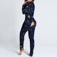 thumbnail image 1 of Pijama de Halloween para mujer, Pelele con estampado de amor, funcional, abotonado, con solapa en el trasero, para adultos, cálido, ropa de dormir completa, 1 of 4