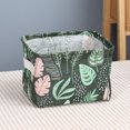 thumbnail image 2 of LCXmlly Desktop Storage Basket Folding Cartoon Print Storage Box Deep Fabric Makeup Basket with Handle, 2 of 6
