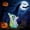 White, variant on LED Color Changing Glowing Evil Pumpkin Figurine With Wizard Hat Halloween Desktop Ambient Light Home Party Window Decor Lamp