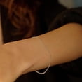 thumbnail image 5 of Turandoss S925 Sterling Silver Bracelet for Women Solid 14K Gold Plated Satellite Bead Chain Bracelets 6.5/7/7.5/8/8.5/9 inches Trendy Jewelry Valentine's Day Birthday Gifts for Women, 5 of 8