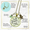 thumbnail image 4 of Happy Holidays Teacher Necklace Smart Cookies Gutsy Goodness Adult Female Bronze Metal Gift, 4 of 7
