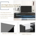thumbnail image 3 of RONSHINE TV Stand For 75 Inch TV, Modern High Gloss Entertainment Center With 2 Media Storage Cabinets And 16-Color RGB LED Lights For Living Room Bedroom, 3 of 8