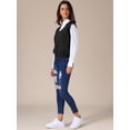 thumbnail image 2 of DARING DIVA Women's Uniform V Neck Knit Sleeveless Sweater Tank Tops S Black, 2 of 6