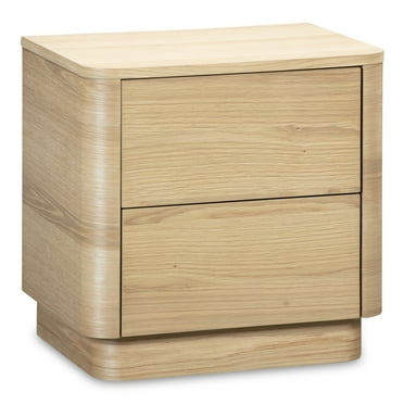 Moe's Home Collection Round Off Nightstand Wood Natural