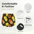 thumbnail image 4 of Bixox Women's Orange Lemon pattern 2 in 1 Running Shorts - Lightweight Athletic Workout Gym Yoga Shorts Liner with Pockets - X-Large, 4 of 7