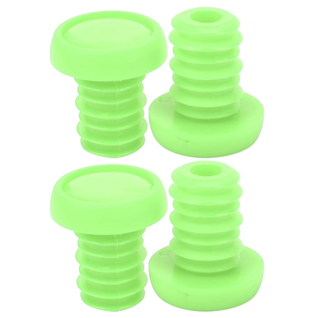 Bike Bar Ends Plug, Long And Short Thread Design Screw Bike Bar Ends Plug Polyester Rubber For Bicycle Handlebar Diameter About