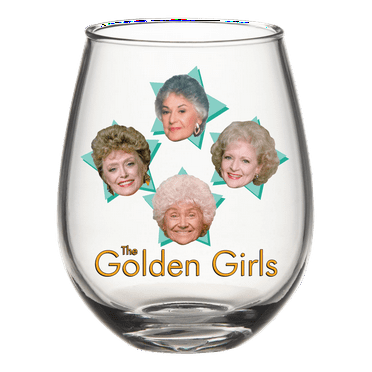 Golden Girls Face Logo Boxed 20oz Stemless Glass
