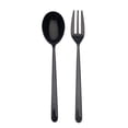 thumbnail image 1 of Mepra 108722110 Fork & Spoon Linea Oro Nero Serving Set, 1 of 1